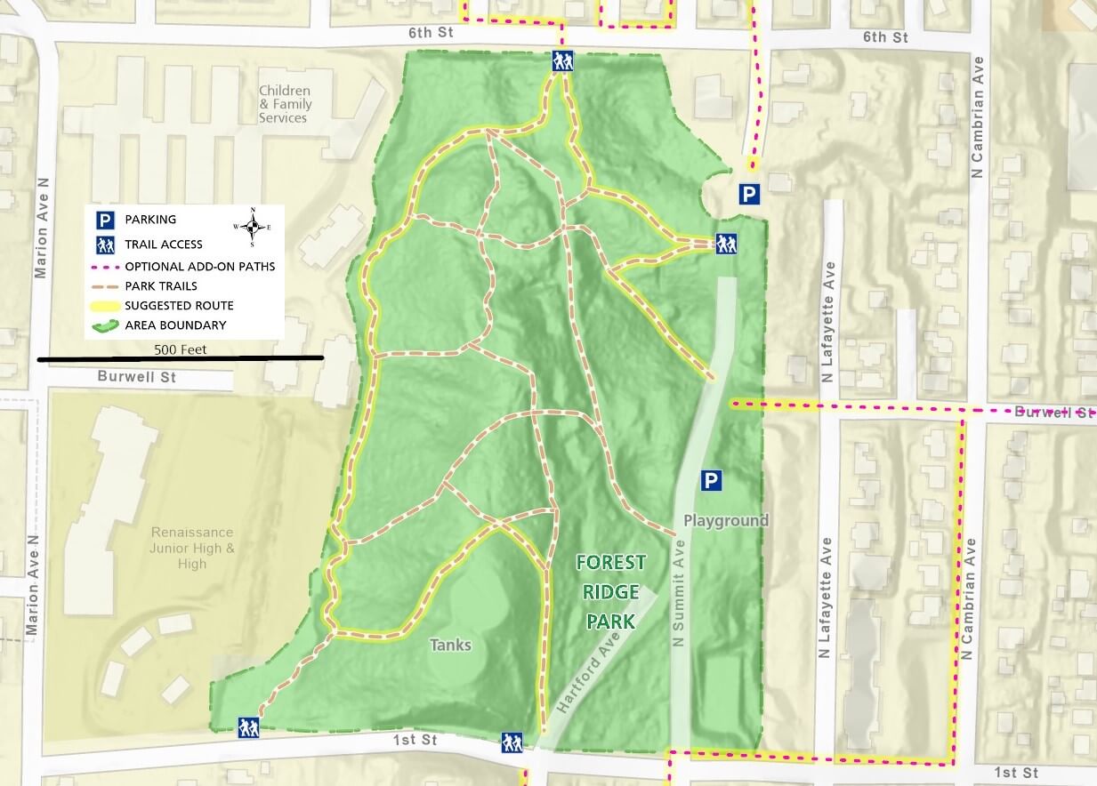 Forest Ridge Park Trails - Main Area