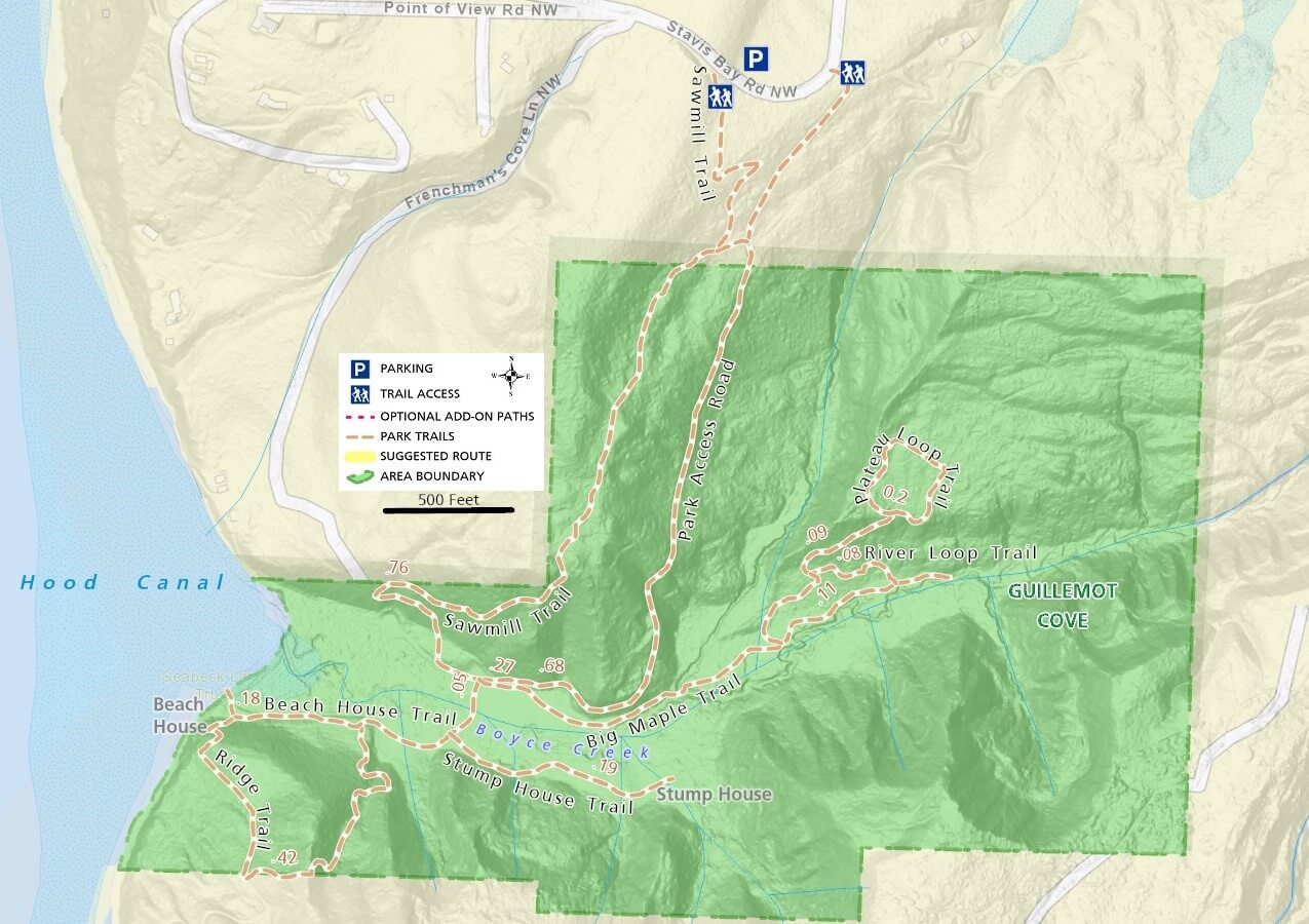 Guillemot Cove Nature Reserve Trail Map