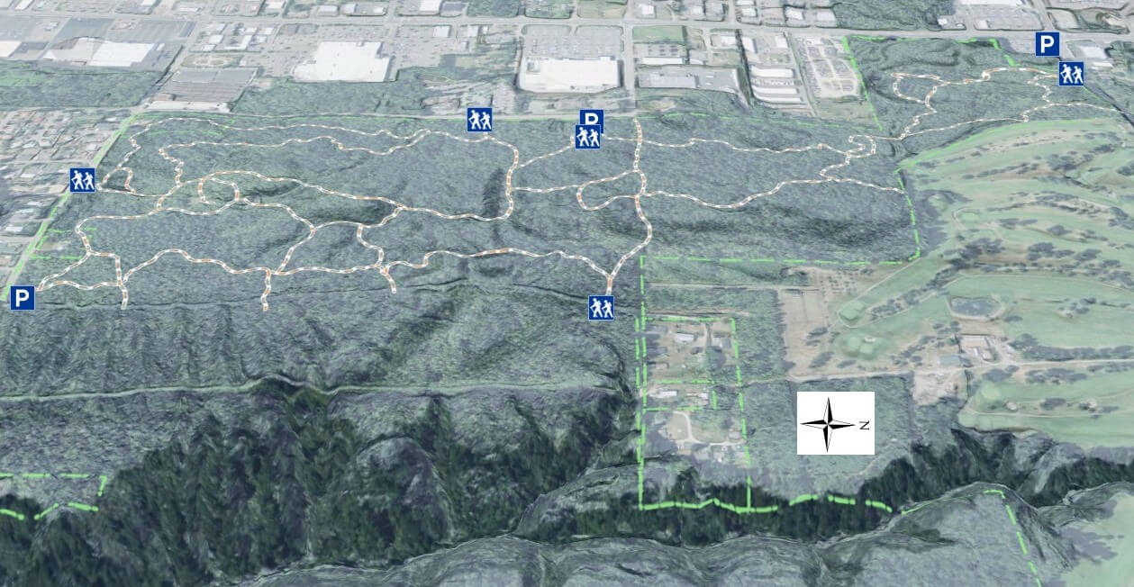 Illahee Preserve Heritage Park 3D Trail Map