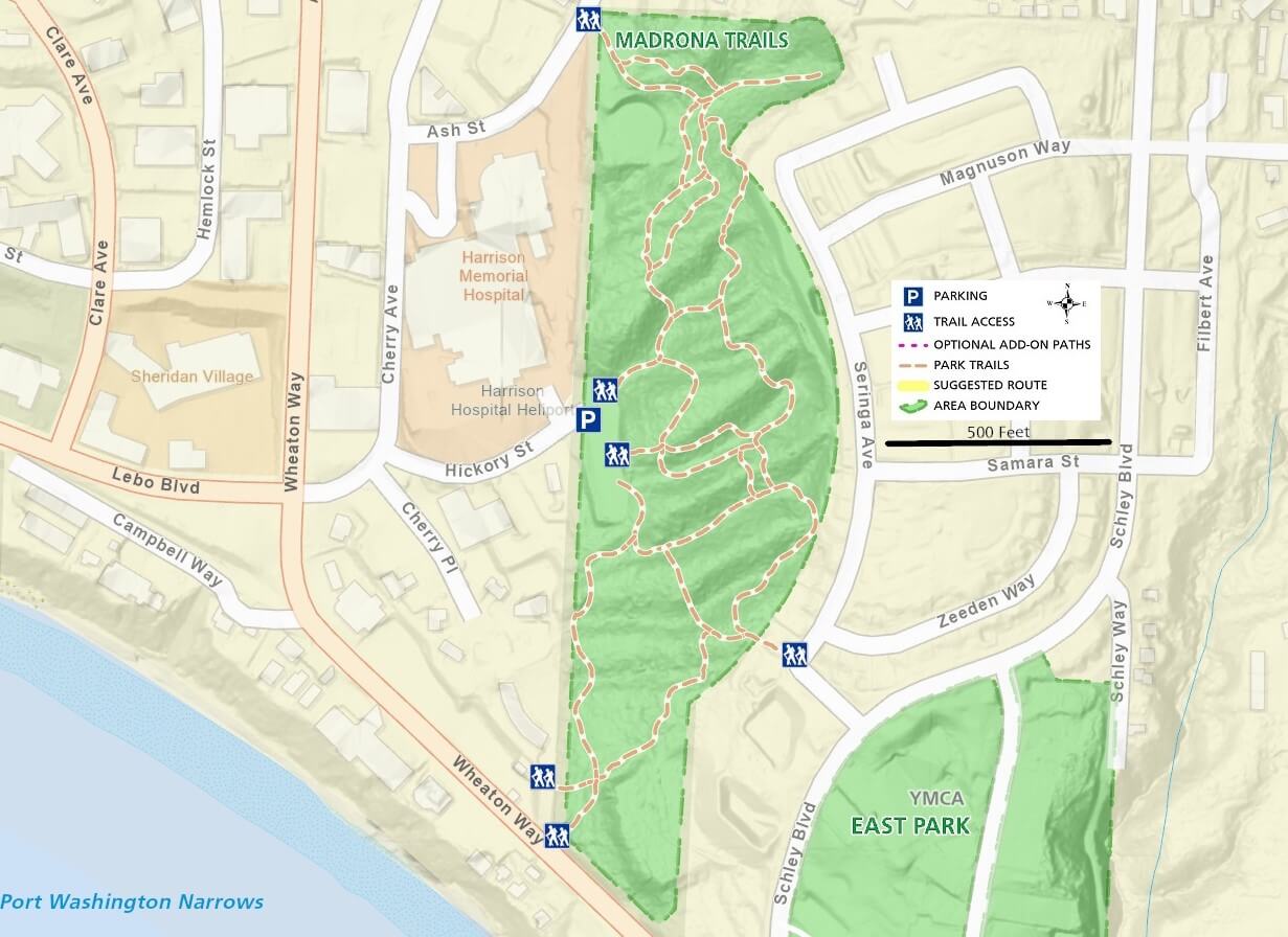 Madrona Trails Park Trail Map