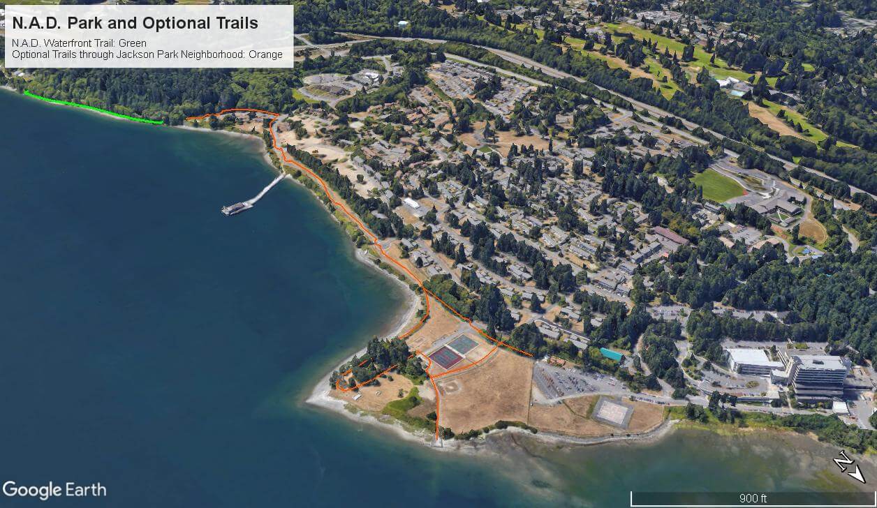 NAD Park 3D Google Earth Trail Map