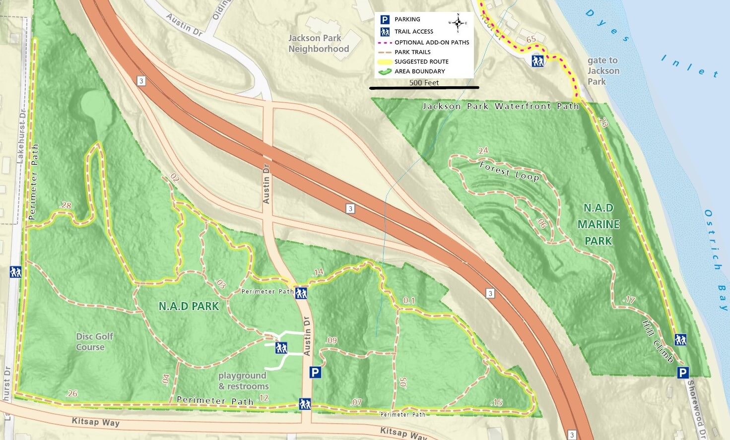 NAD Park Trail Map