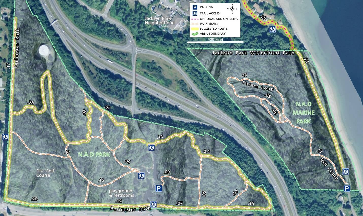 NAD Park Trail Map - Imagery