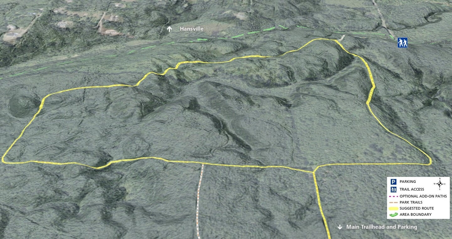 Kingston-Eglon 3D Trail Map