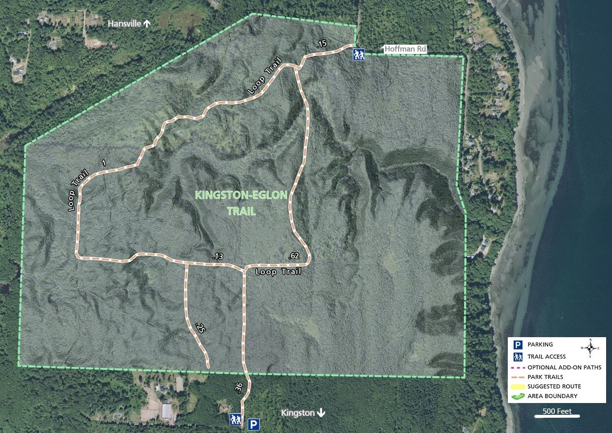 Kingston-Eglon Trail Map - Imagery