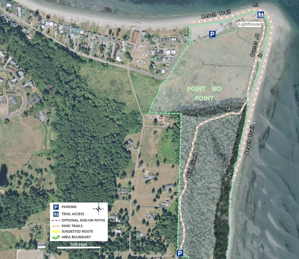 Point No Point Trail Map - Imagery