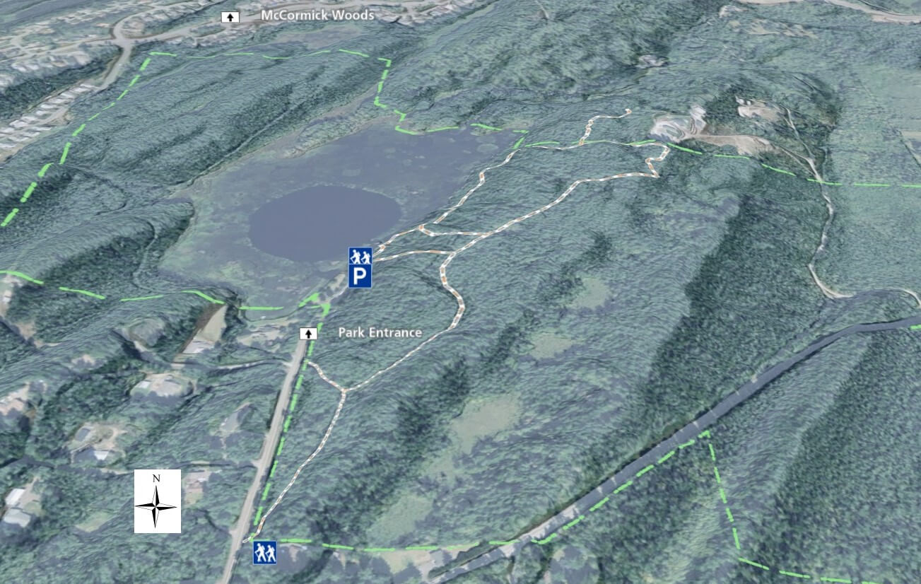 Square Lake State Park 3D Trail Map