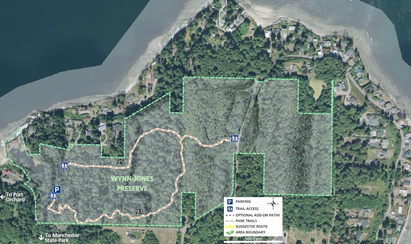 Wynn-Jones Preserve Trail Map - Imagery