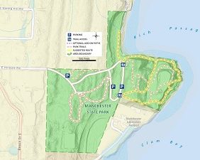 Manchester State Park Trail Map Overview Thumbnail