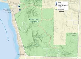Port Gamble Reservation Trail Map Thumbnail