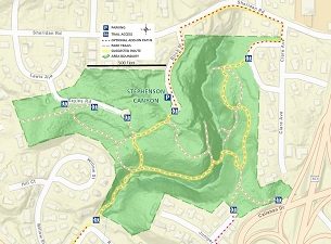 Stephenson Canyon Trail Map Thumbnail